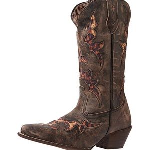 Laredo | Mid-Calf Leopard Print Boots | Size 8